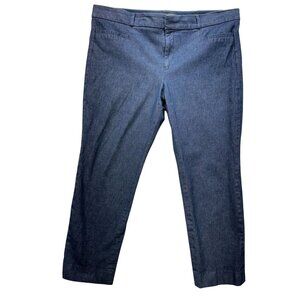 Banana Republic Sloan Womens Pants Size 14 BlueCotton & Viscose Blend Career Off
